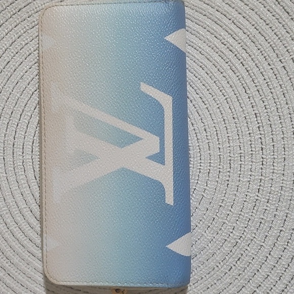 Louis Vuitton Blue and Cream Women's Wallet - By The Pool Collection 2021 - Picture 1 of 12